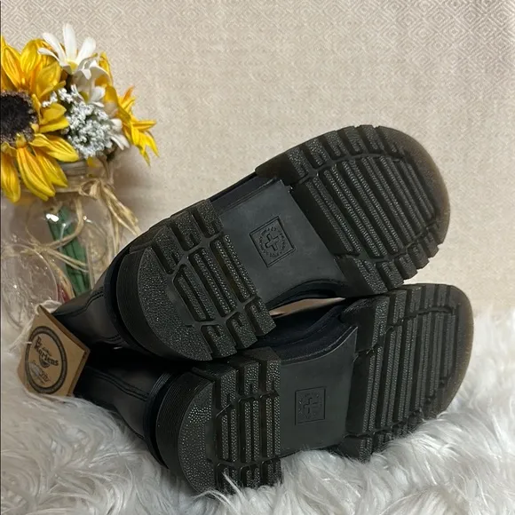 Dr. Martens Black Ankle Boots with Chunky Sole