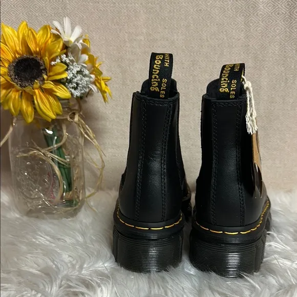 Dr. Martens Black Ankle Boots with Chunky Sole