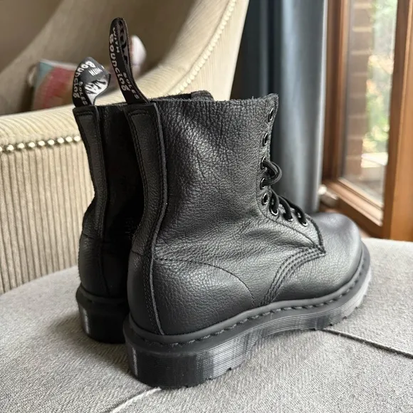 Dr. Martens Black Ankle Boots with Rugged Sole