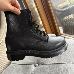 Dr. Martens Black Ankle Boots with Rugged Sole