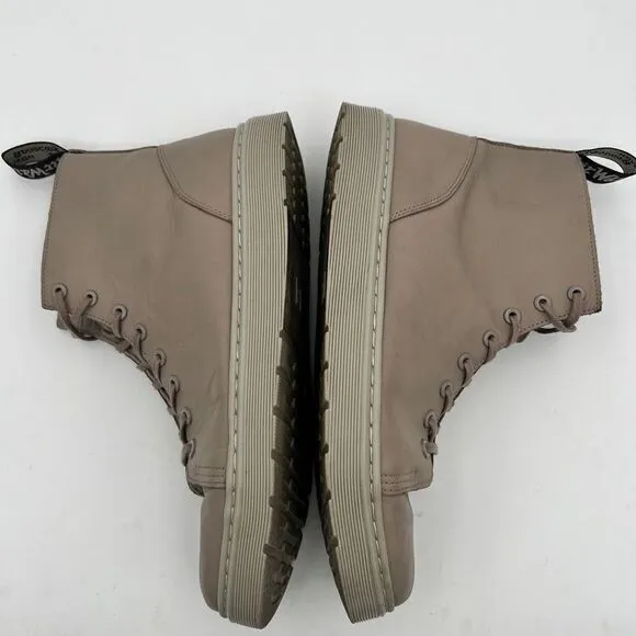 Dr Martens Boots TALIB SENDAL Men’s 12 TAUPE high-top soft leather AirWair™