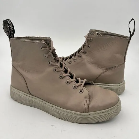 Dr Martens Boots TALIB SENDAL Men’s 12 TAUPE high-top soft leather AirWair™