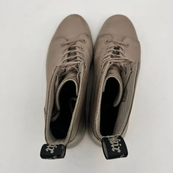 Dr Martens Boots TALIB SENDAL Men’s 12 TAUPE high-top soft leather AirWair™