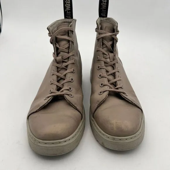 Dr Martens Boots TALIB SENDAL Men’s 12 TAUPE high-top soft leather AirWair™