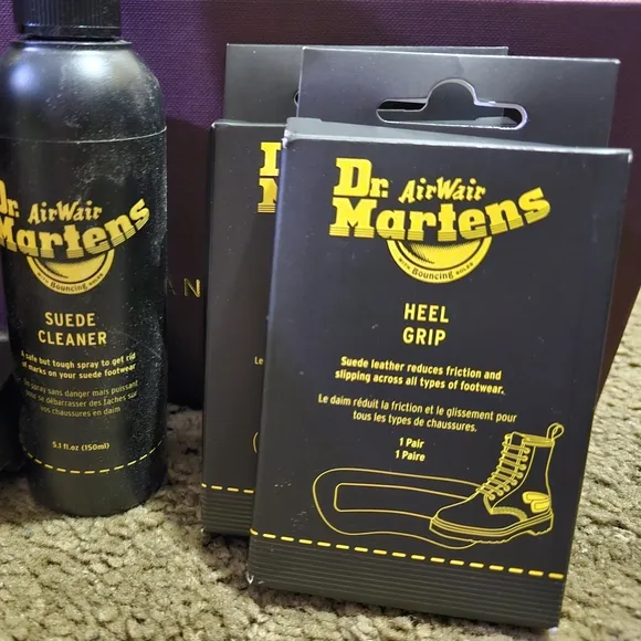 Dr. Martens Brown Combat Boots with Suede Finish