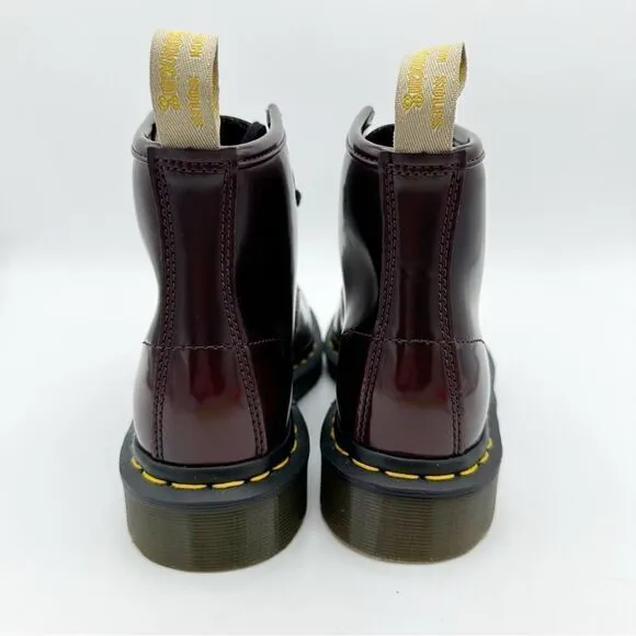 Dr Martens Cherry Red Vegan 101 Mid Boots Sz Men’s 4 Women’s 5 New