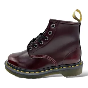 Dr Martens Cherry Red Vegan 101 Mid Boots Sz Men’s 4 Women’s 5 New