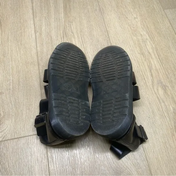 Dr. Martens Clarissa Pewter Spectra Patent Sandals Shoes size 8