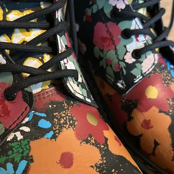 Dr. Martens Floral Boots - 5
