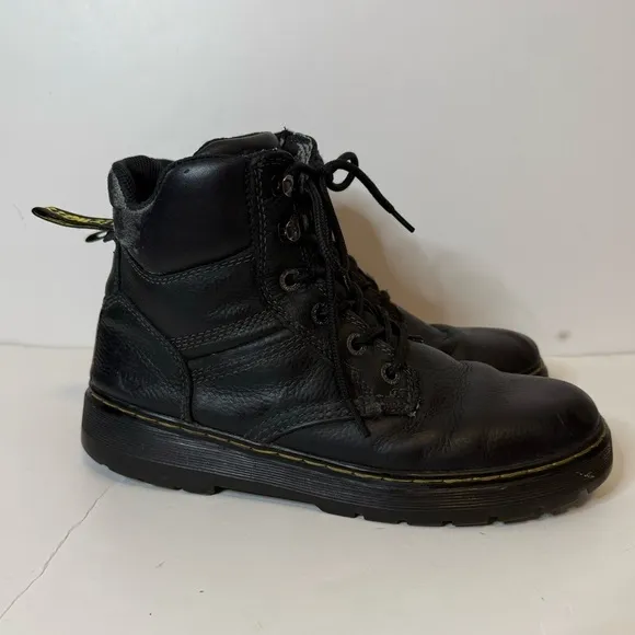 Dr. Martens Gabion Black Utility Boots Lace Up Leather Size 10 Mens