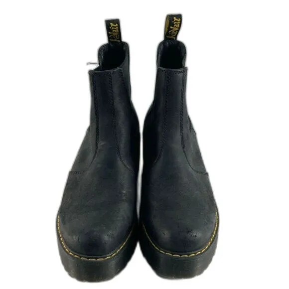 Dr. Martens Rometty Wyoming Leather Platform Chelsea Boots - Women's Size 10