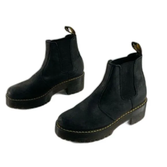 Dr. Martens Rometty Wyoming Leather Platform Chelsea Boots - Women's Size 10