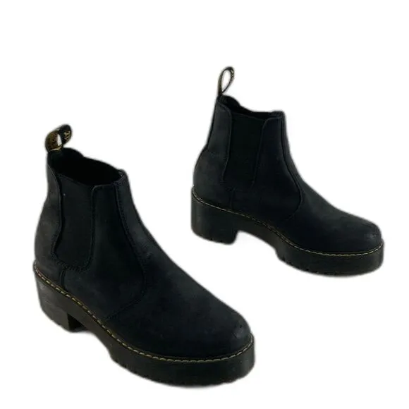 Dr. Martens Rometty Wyoming Leather Platform Chelsea Boots - Women's Size 10