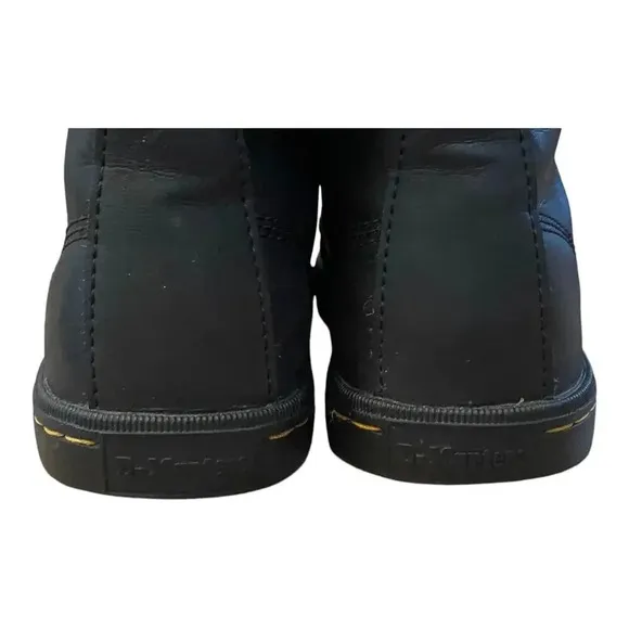 Dr. Martens Sheridan Black Combat Work Boots Women's US 6 Lace Up Leather