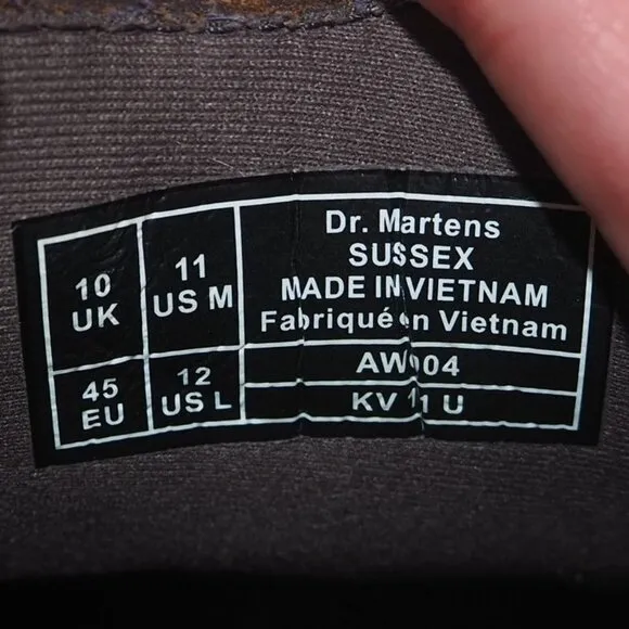Dr. Martens Sussex Bear Track Chukka Boots Dark Brown Men's 11M