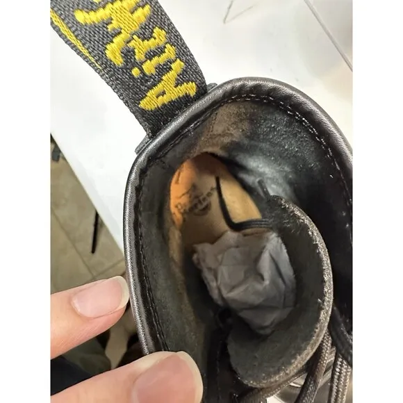 Dr. Martens Women’s Black Boots Model 1460W Size 8 Slight Scuffing Air Walk