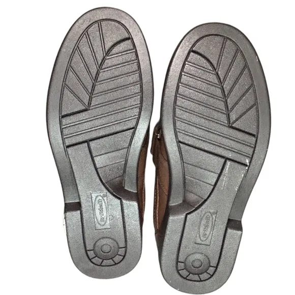 Dr Scholls Men’s Brown Double Air-pillo Insoles Shoes Strap Size 7D Comfortable
