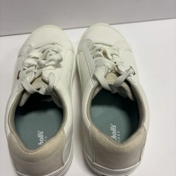 Dr. Scholl’s Women’s Time Off Platform Sneakers White, Size 9.5 Wide