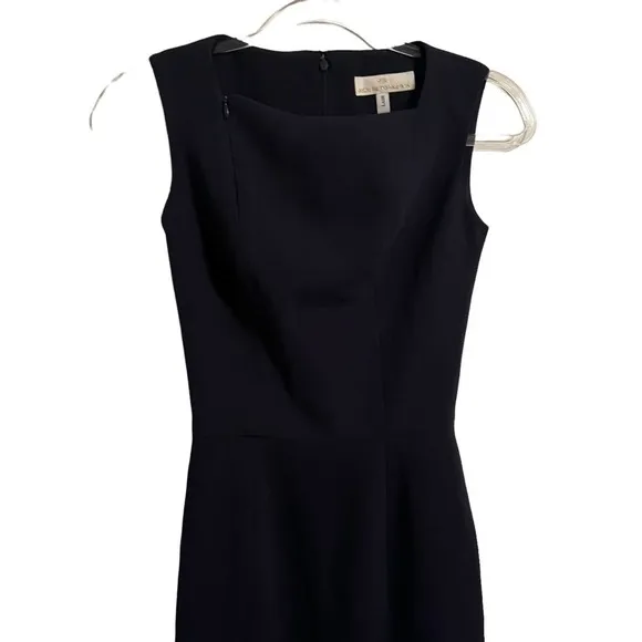 Dress The Population Sleeveless Navy Sheath Midi Dress Women's Sz XXS New