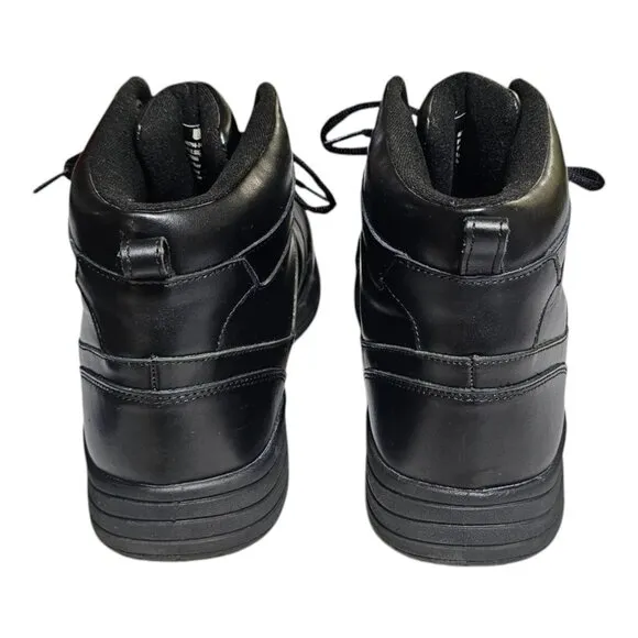 Drew Pulse Black Leather Shoes Mens 9.5 4W Wide Hi-Top Boot 40794-14