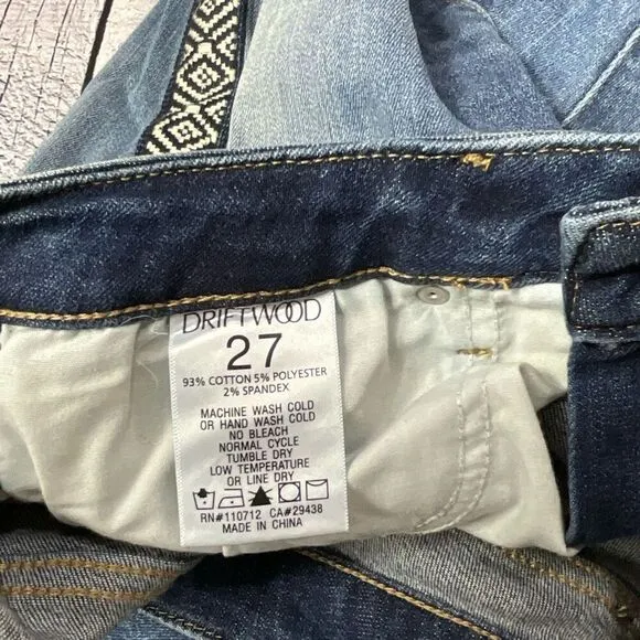 DRIFTWOOD Jackie Mid Rise Skinny Jeans