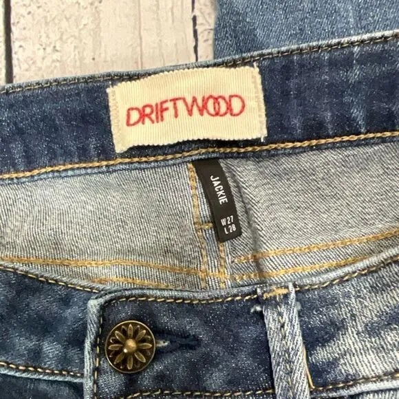 DRIFTWOOD Jackie Mid Rise Skinny Jeans