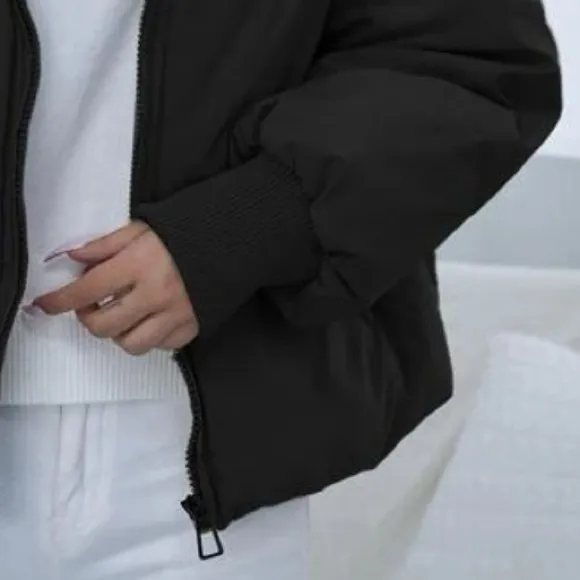 Drop Shoulder Puffer Jacket