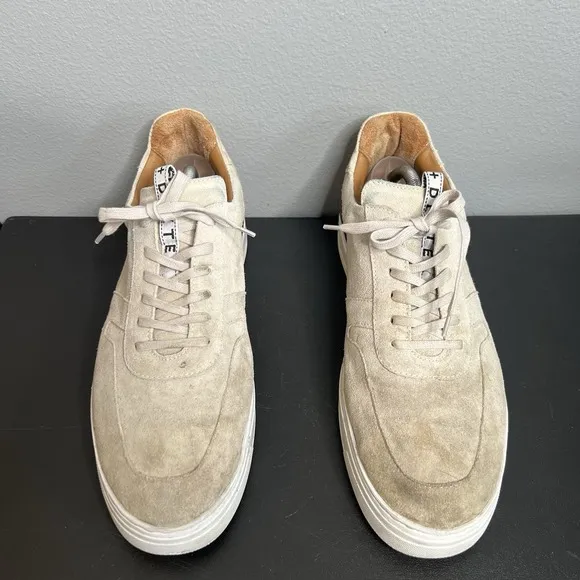 Duke And Dexter Ritchie Off-White Sneakers Leather Suede Shoes Men UK 11, US 12