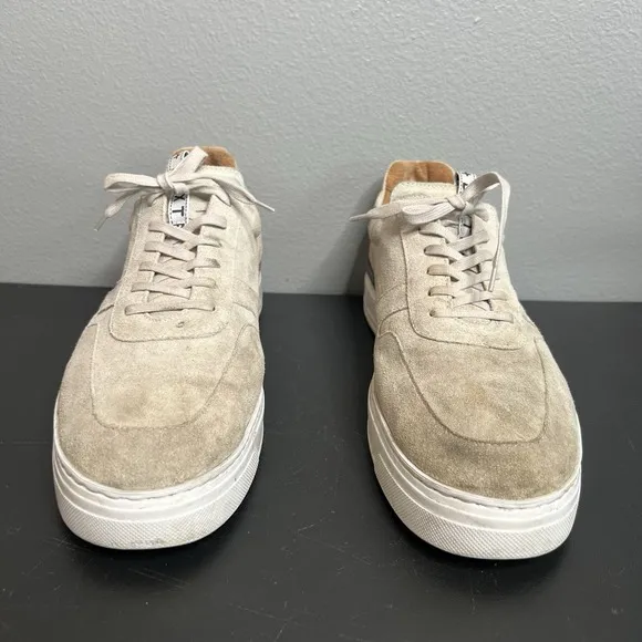 Duke And Dexter Ritchie Off-White Sneakers Leather Suede Shoes Men UK 11, US 12