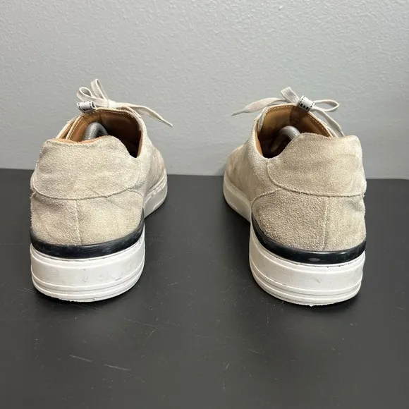 Duke And Dexter Ritchie Off-White Sneakers Leather Suede Shoes Men UK 11, US 12
