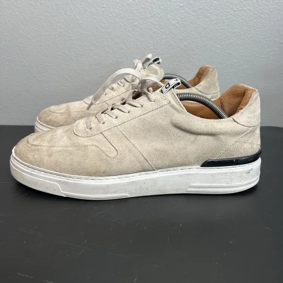 Duke And Dexter Ritchie Off-White Sneakers Leather Suede Shoes Men UK 11, US 12