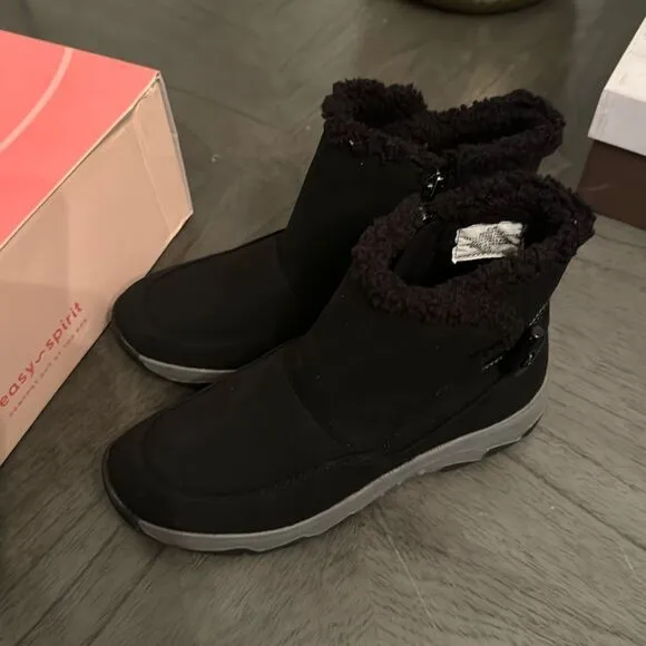 Easy Spirit Womens Toby2 Water Resistant Flat Heel Winter Boots