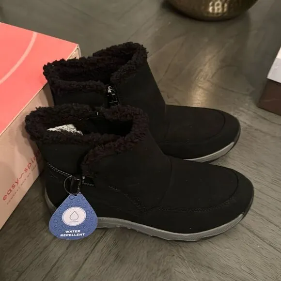 Easy Spirit Womens Toby2 Water Resistant Flat Heel Winter Boots