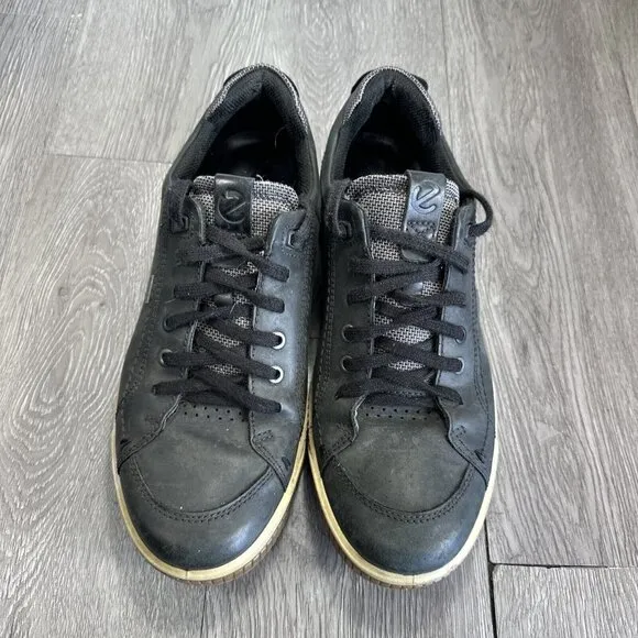 Ecco Byway Tred GTX Sneakers Mens 8 Goretex Shoes Black Outdoor Casual Lace Up