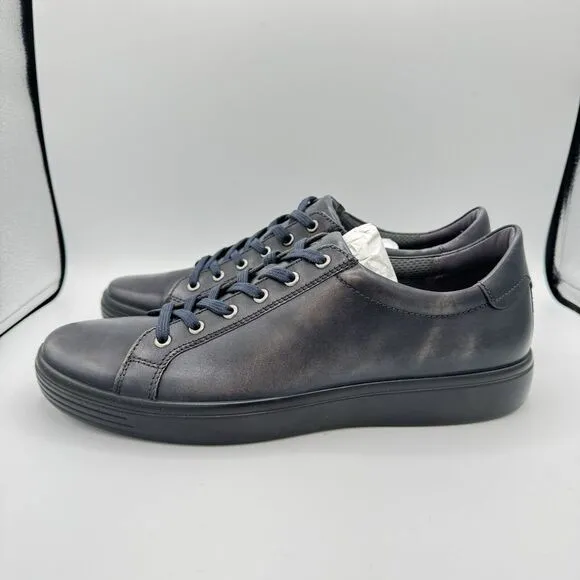 ECCO MENS SOFT CLASSIC LONG LACE SNEAKER LEATHER FIRM DRESS SHOES SIZE 12-12.5 M