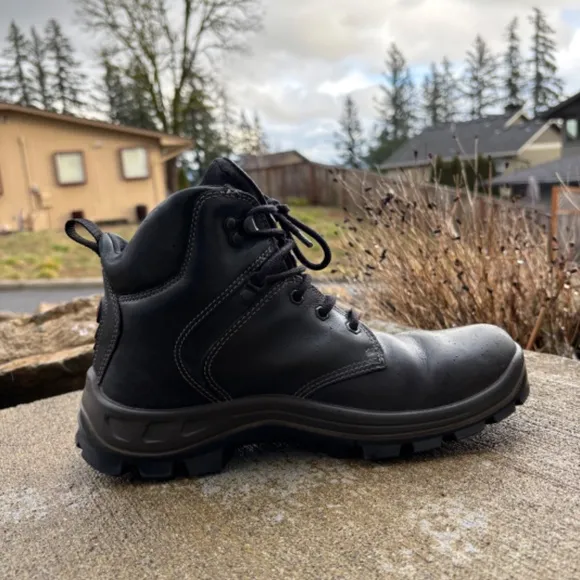 Ecco Rugged Track GTX Black Leather Boots Hiking Men's US Size 8 - 8.5 G…