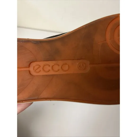 Ecco Shoes Men's 45 11-11.5 Boat Lace Up Brown Suede Leather Casual