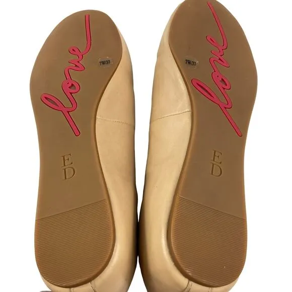 ED Ellen Degeneres Heart Ballet Flats Lyssa Size Women's 7 Wide