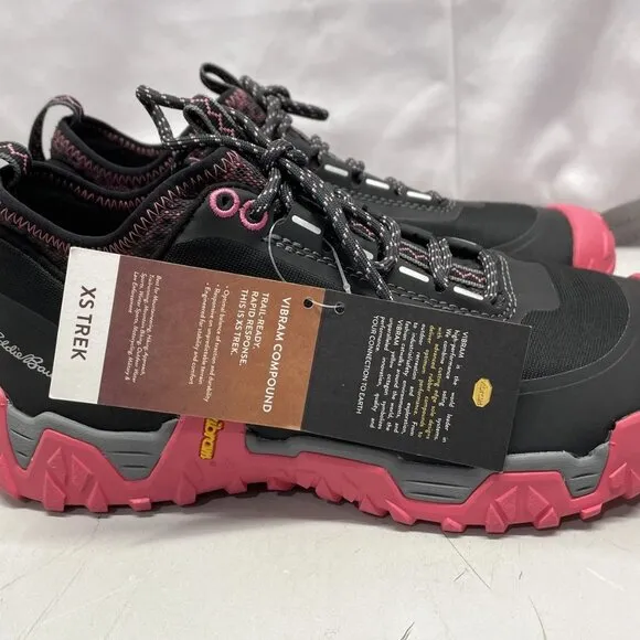 Eddie Bauer Women’s Terrange Hiking Shoes Black/Pink Size 7.5 Trail Outdoor Foot