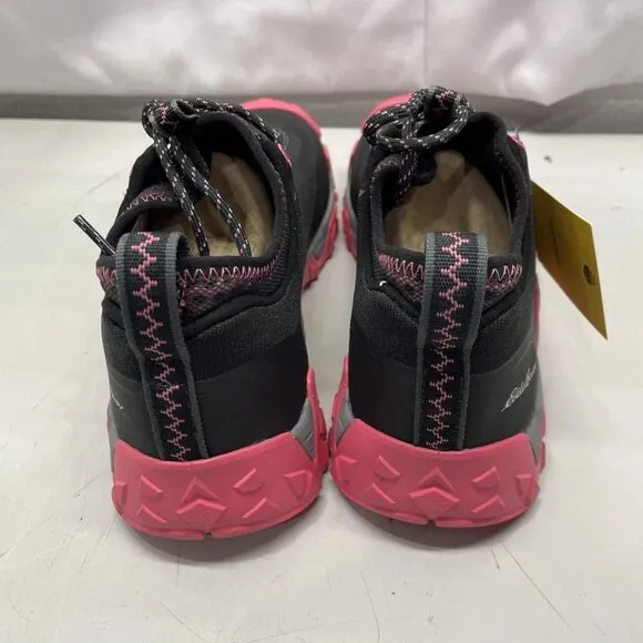 Eddie Bauer Women’s Terrange Hiking Shoes Black/Pink Size 7.5 Trail Outdoor Foot