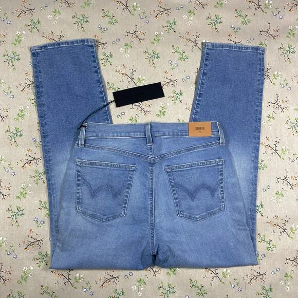 EDWIN Denim Bree Regular Hem Jean Mid-Rise Reverie 28