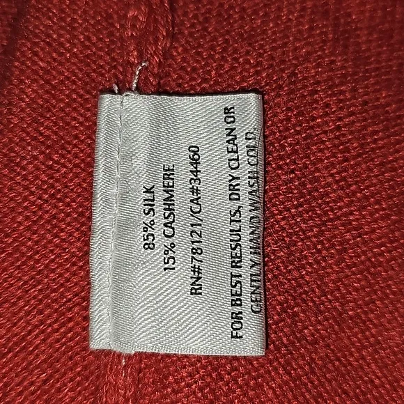 Eileen Fisher Silk Cashmere Blend Tunic V neck Sweater