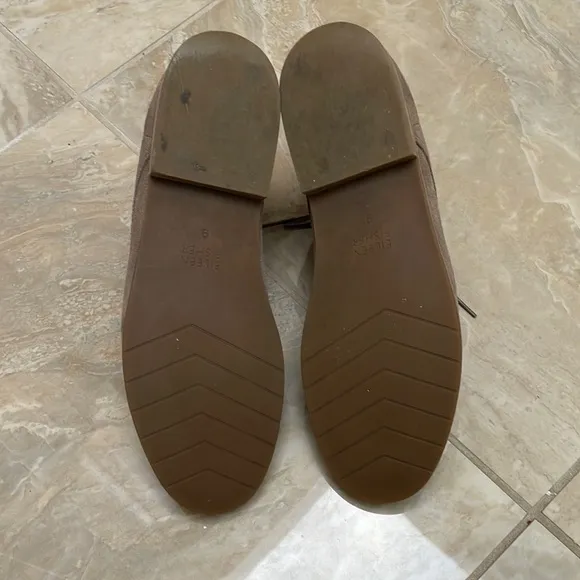 Eileen Fisher Suede Leather Lace Up Flat Boots Size 9