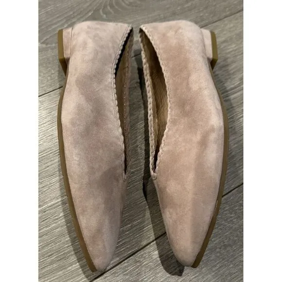 Eileen Fisher Women Posy Flat Earth Suede Size‎ 5.5M