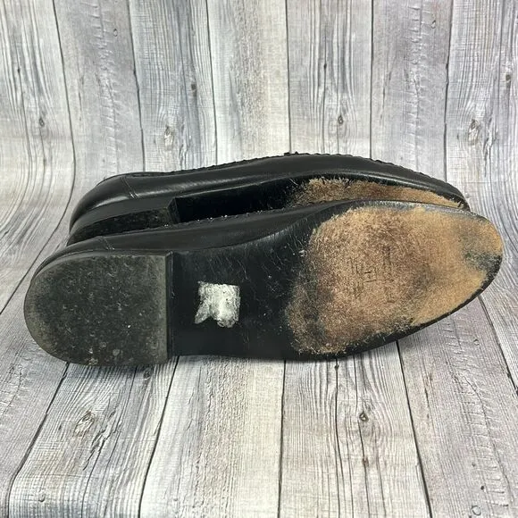 Ennesi Gold Mens Loafers Slip On Shoes 2344 Black Size 9 M