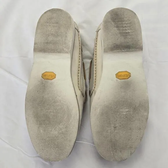 Ernest Hemingway Classic Leather Deck Shoes Cream Brown Men's Size 8M