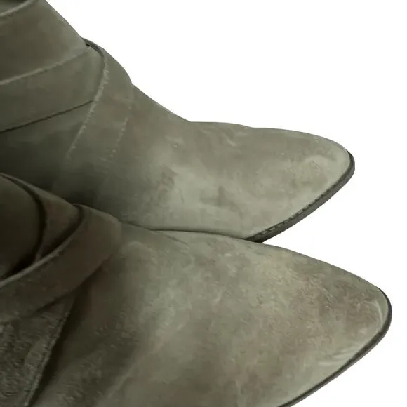 Essex Lane Booties Boots Women Size 10 EU 42 El-Nara Western Leather Suede Tan