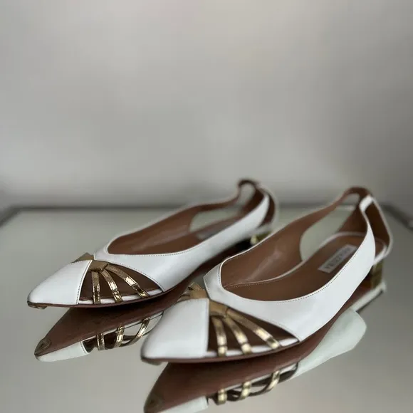 EUC Aquazzura Cece Flat ballerina shoes 38.5 $595