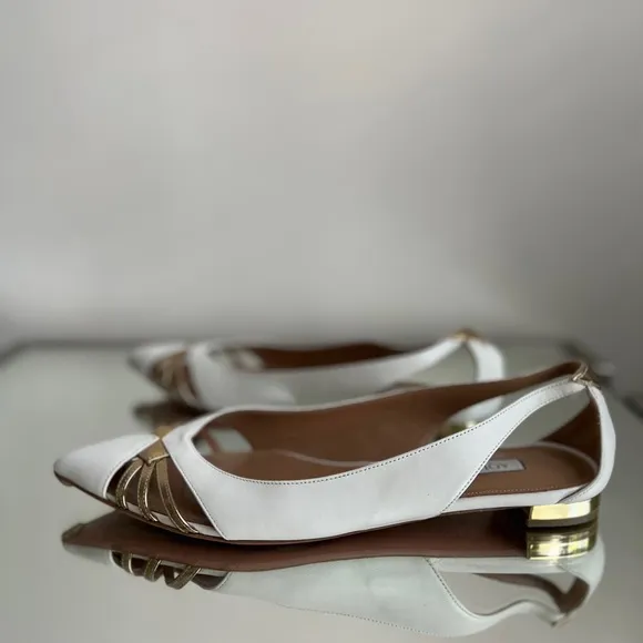 EUC Aquazzura Cece Flat ballerina shoes 38.5 $595