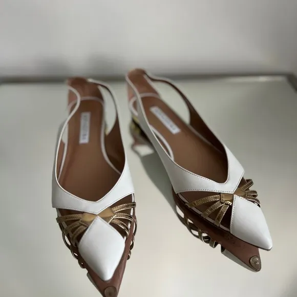 EUC Aquazzura Cece Flat ballerina shoes 38.5 $595